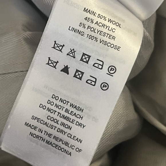 AlexaChung Sage Green Mélange Wool Blend Jacket and Pants US 6 - Picture 16 of 16